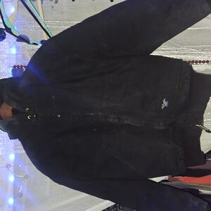 (Wall Work) Men's Black Hooded Jacket